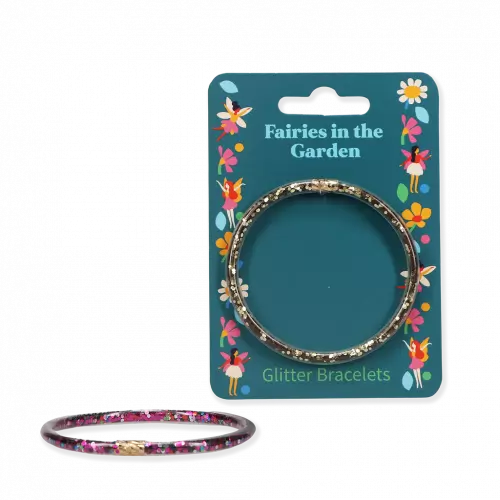 Fairies In The Garden Glitter Bracelets - Set of 2