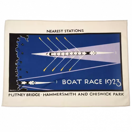 Cotton Tea Towel - TFL Vintage Poster Boat Race