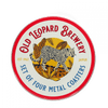 Old Leopard Brewery Metal Coasters - Set of 4
