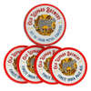 Old Leopard Brewery Metal Coasters - Set of 4