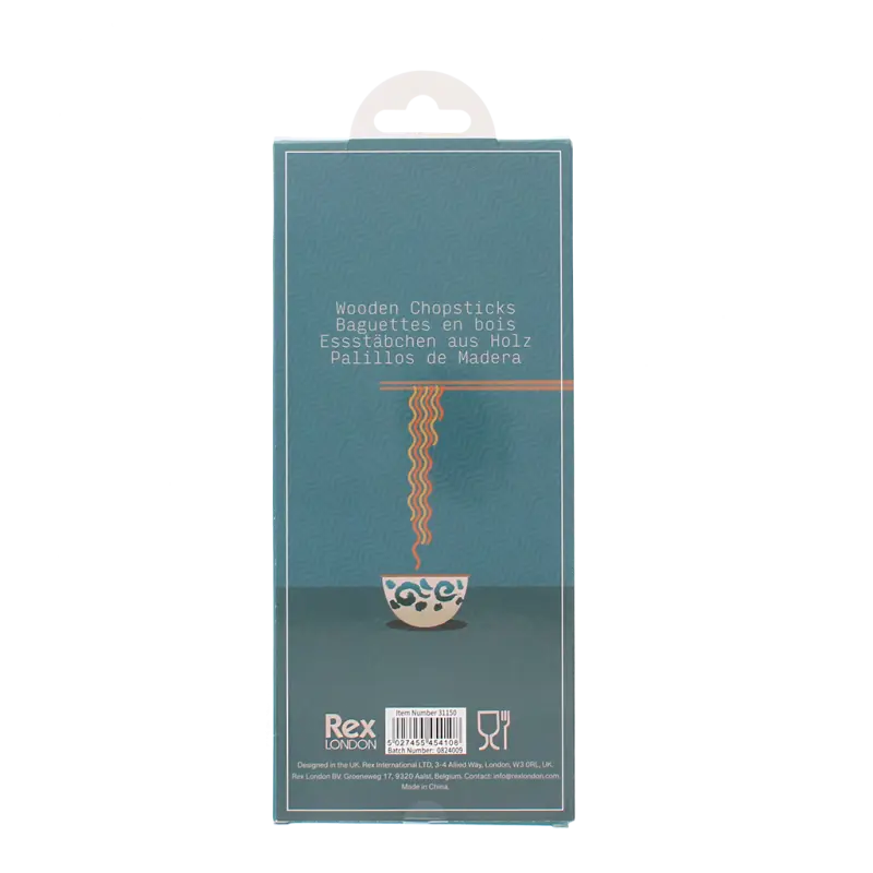 Rex London - Wooden chopsticks (pack of 5 pairs) - Japanese heritage