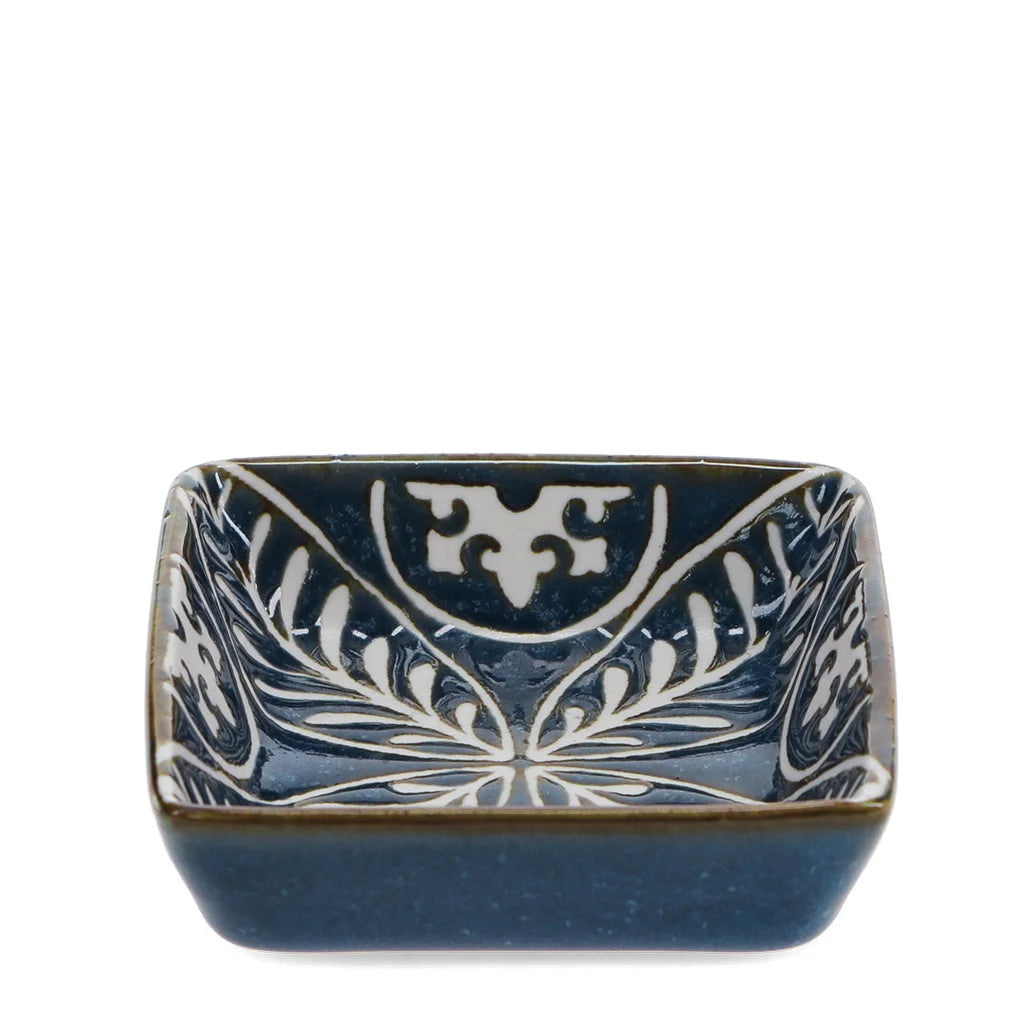 Rex London - Square ceramic dipping bowl - Leaf