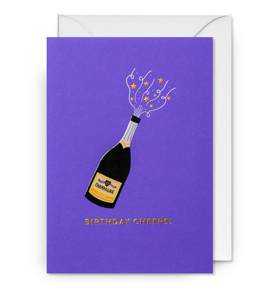 Birthday Cheers! Champagne Card