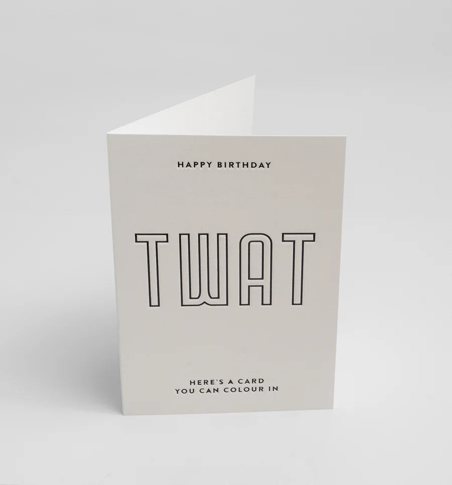 Happy Birthday Twat Card