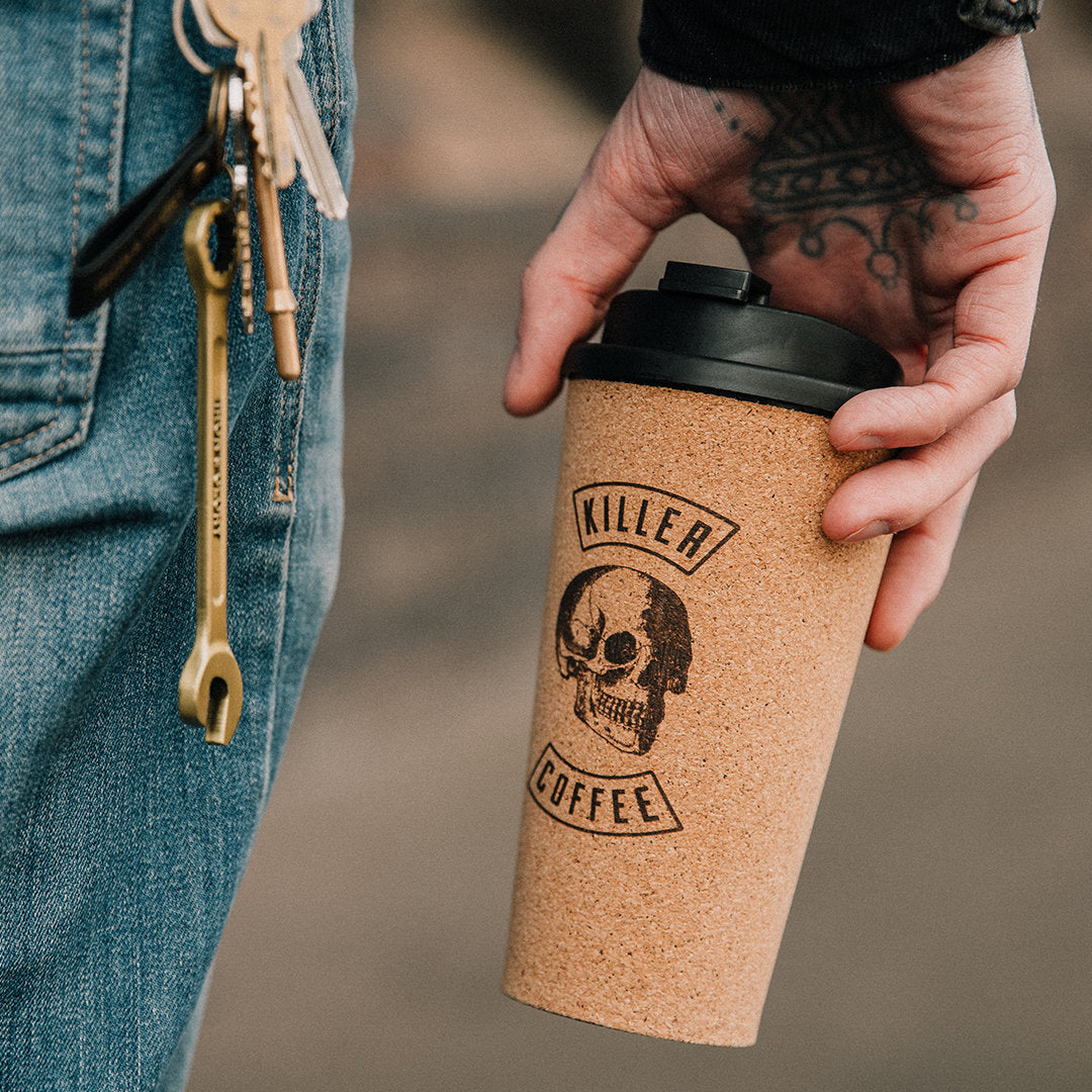 IRON & GLORY - Killer Coffee Reusable coffee cup