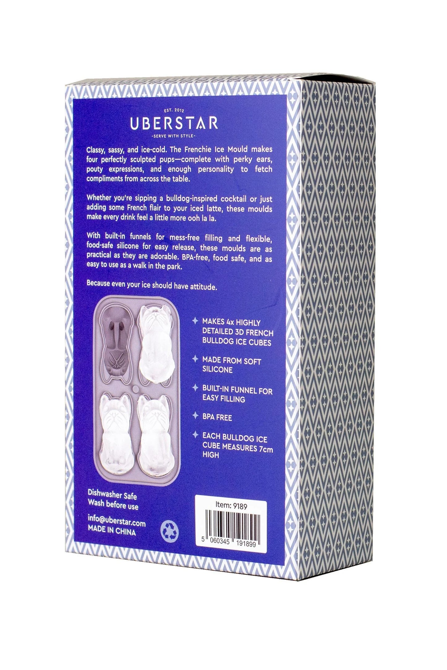 UBERSTAR - Frenchie Dog Ice Tray
