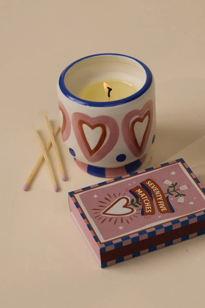 75 Boxed Matches - Hearts
