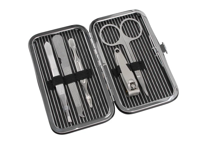 CGB Giftware Gents Manicure Set with Stainless Steel Tools and Clean Cut Slogan