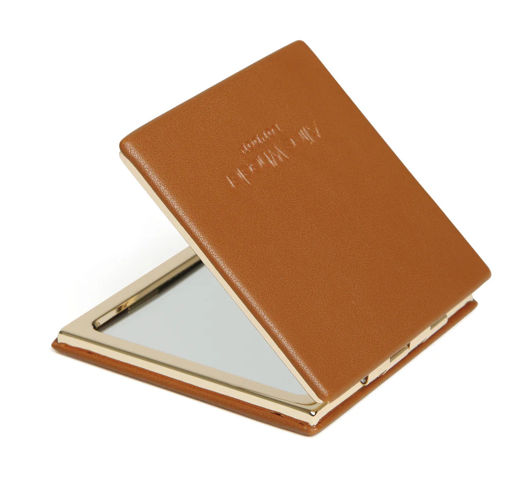 Alice Wheeler Vienna Mirror Compact - Tan