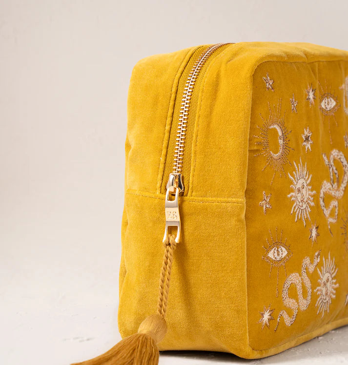 Elizabeth Scarlett Alchemy Wash Bag - Mustard Yellow