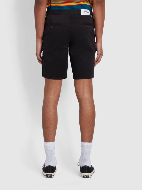 Hawk Organic Cotton Chino Shorts - Black
