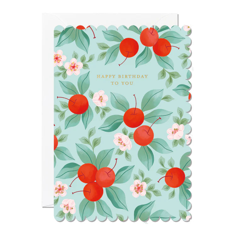 Cherries Birthday Card
