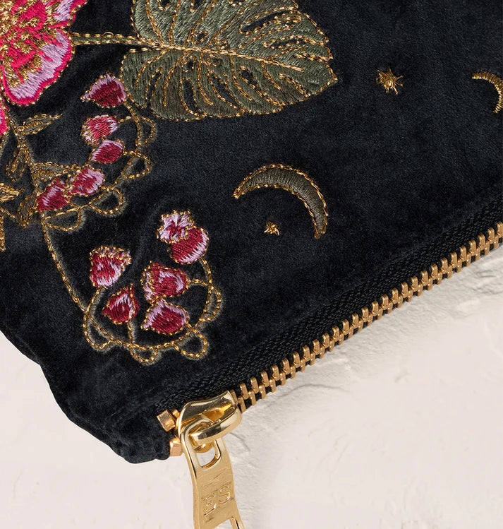 Elizabeth Scarlett - Celestial Leopard Velvet Everyday Pouch