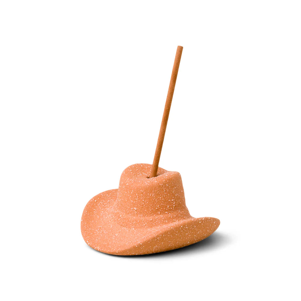 Cowboy Hat Incense Holder - Terracotta