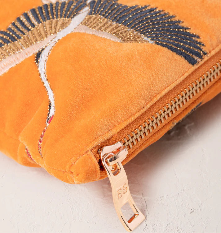 Elizabeth Scarlett Cranes Everyday Pouch - Orange