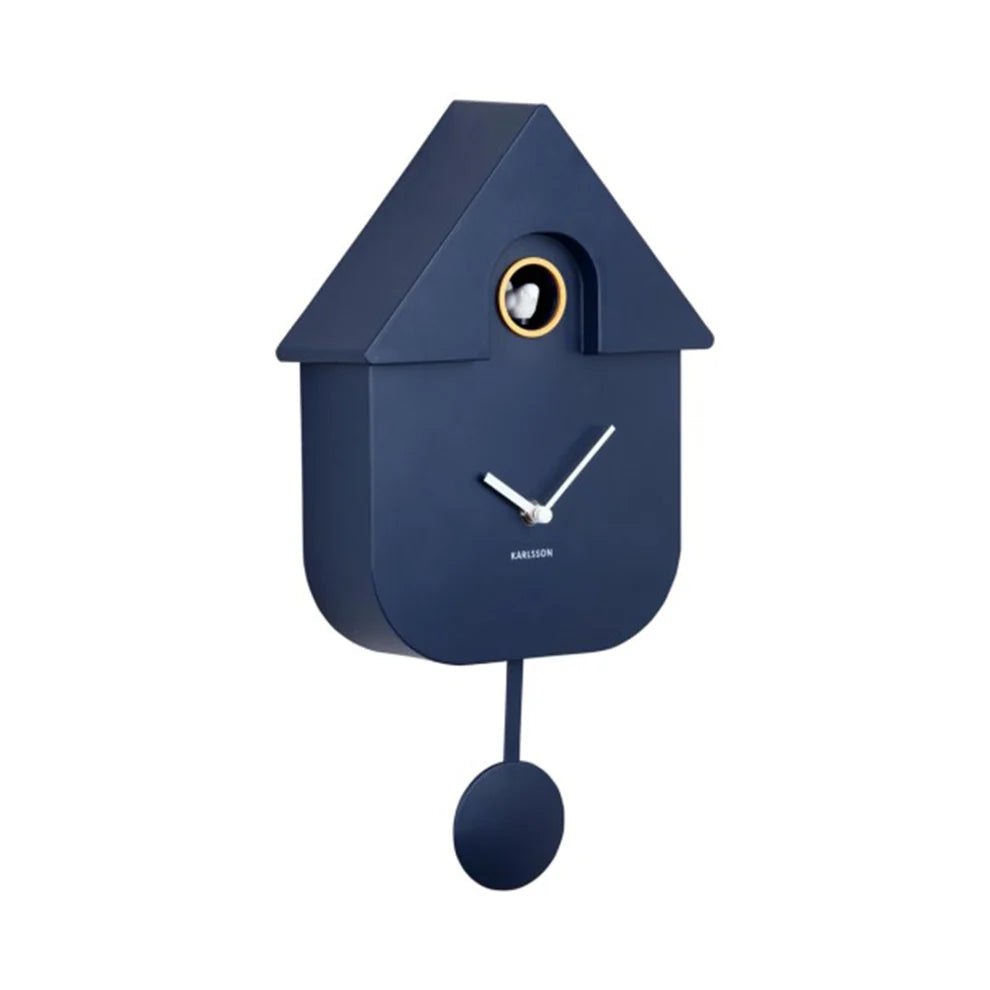 Karlsson Wall - Clock Dupla Color Cuckoo (Dark Blue)