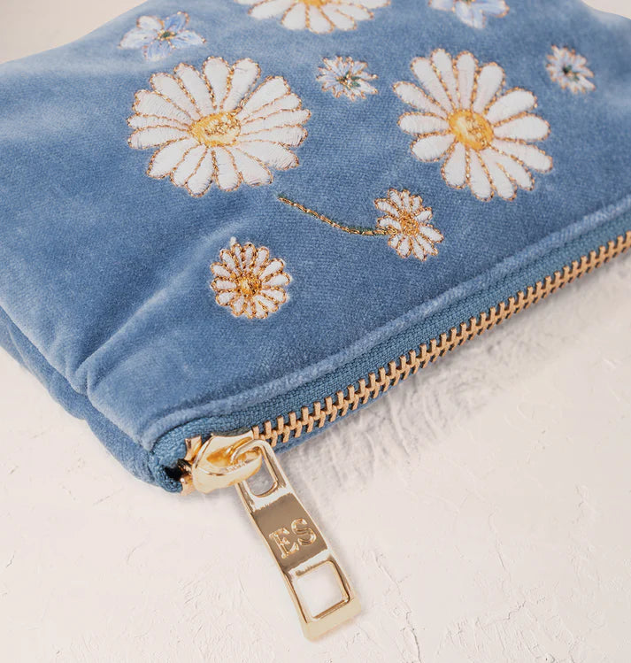 Elizabeth Scarlett Daisy Dream Coin Purse - Dusky Blue