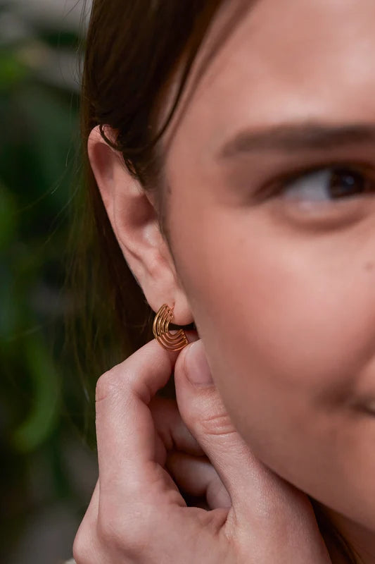 Estella Bartlett - Rainbow Hoop Earrings