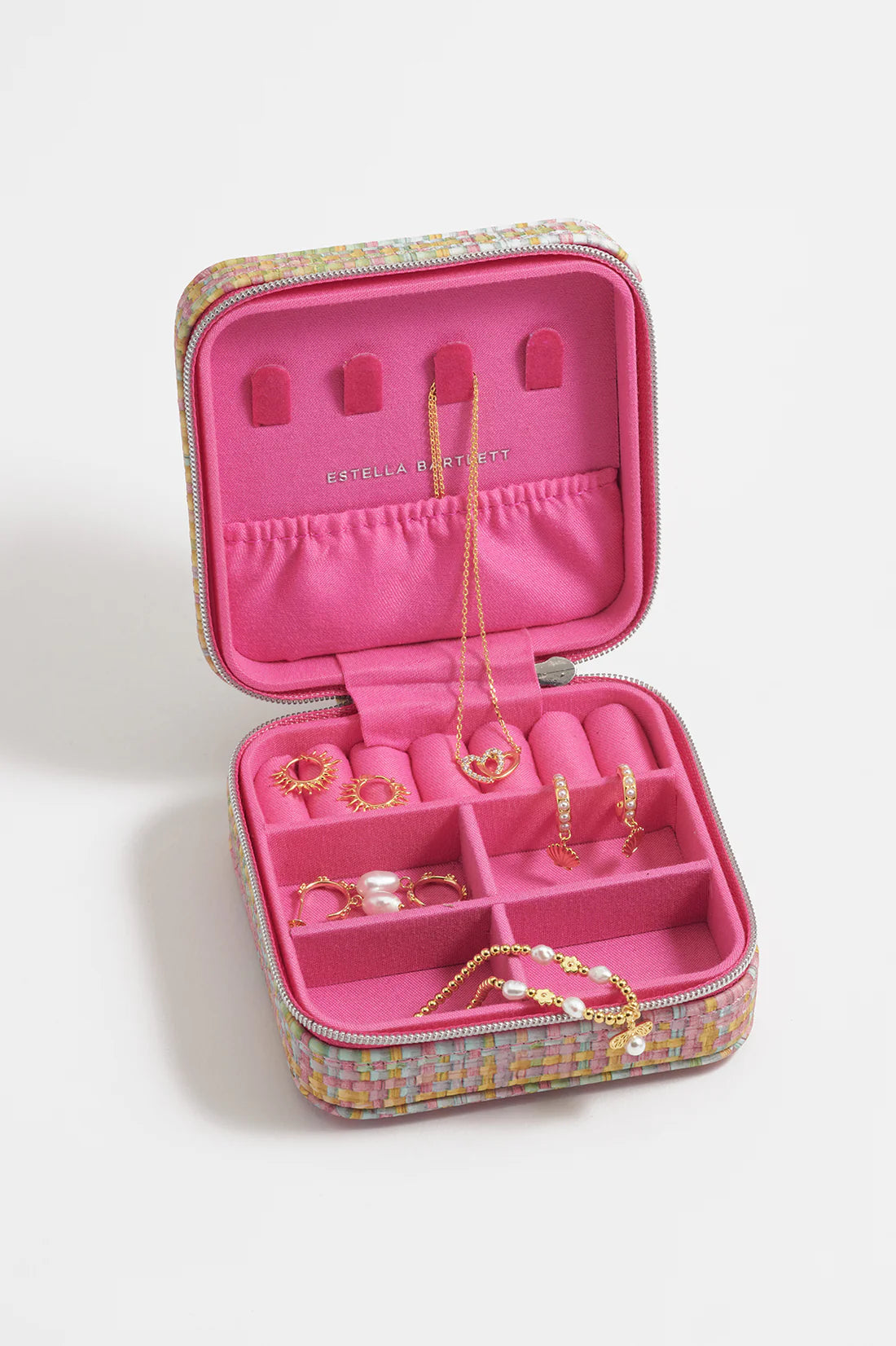 Estella Bartlett Woven Mini Square Jewellery Box - Multi