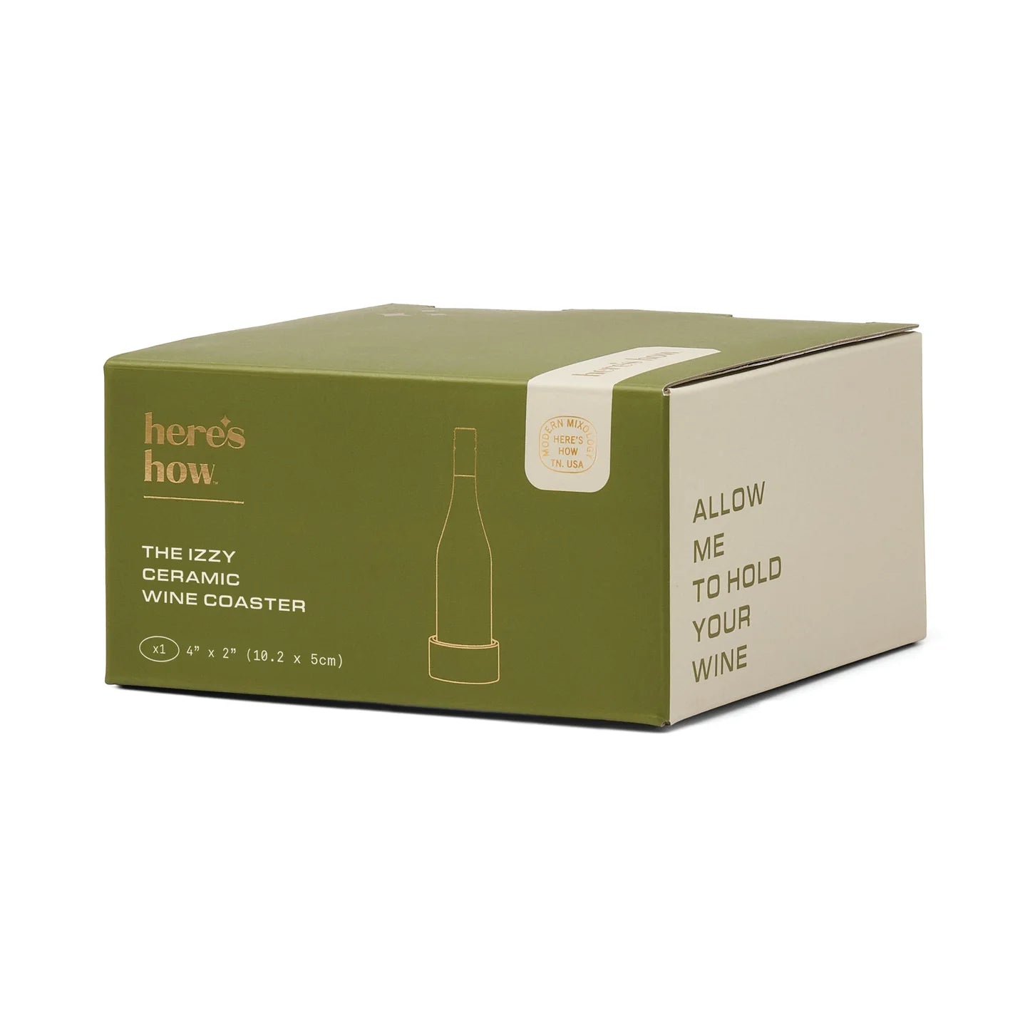 Here's how - The Izzy Wine Coaster (Green)