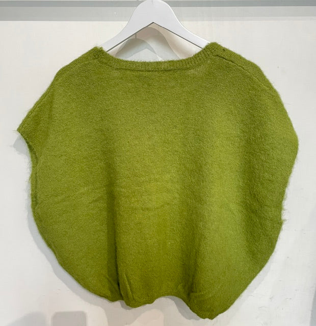 PIECES - PCALLIE KNITTED VEST Woodbine/Melange