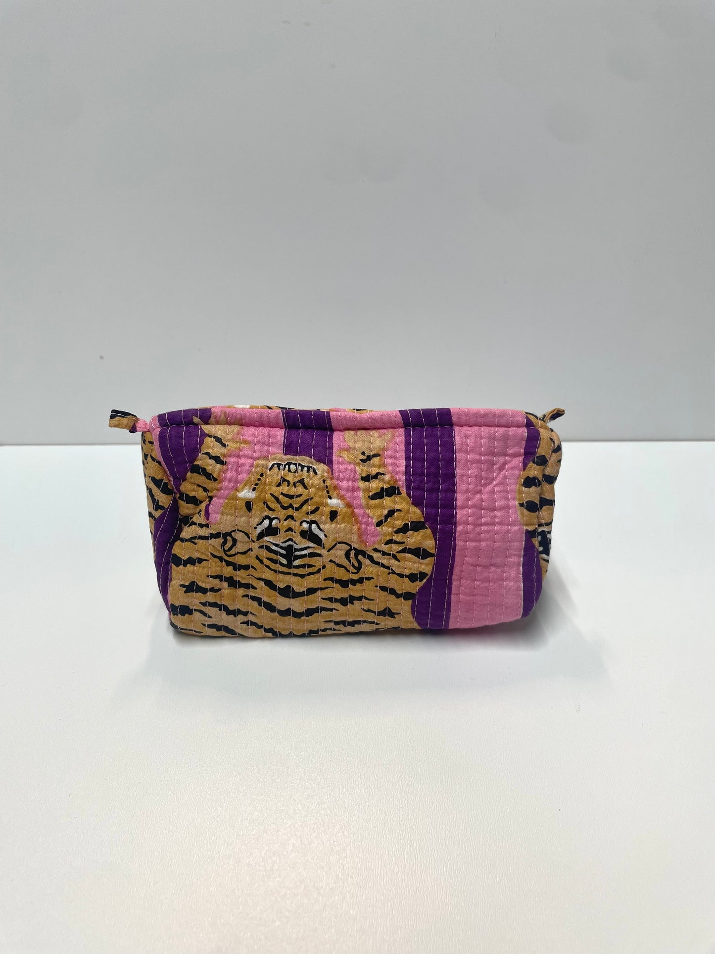 CYC Tibetan Tiger Purple Cotton Wash Bag - Small