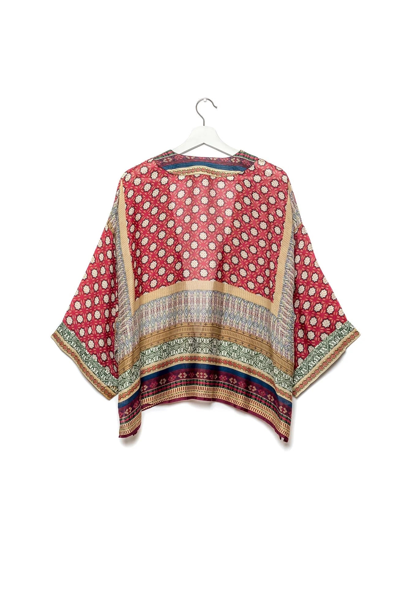 One Hundred Stars - Moorish Burgundy Kimono