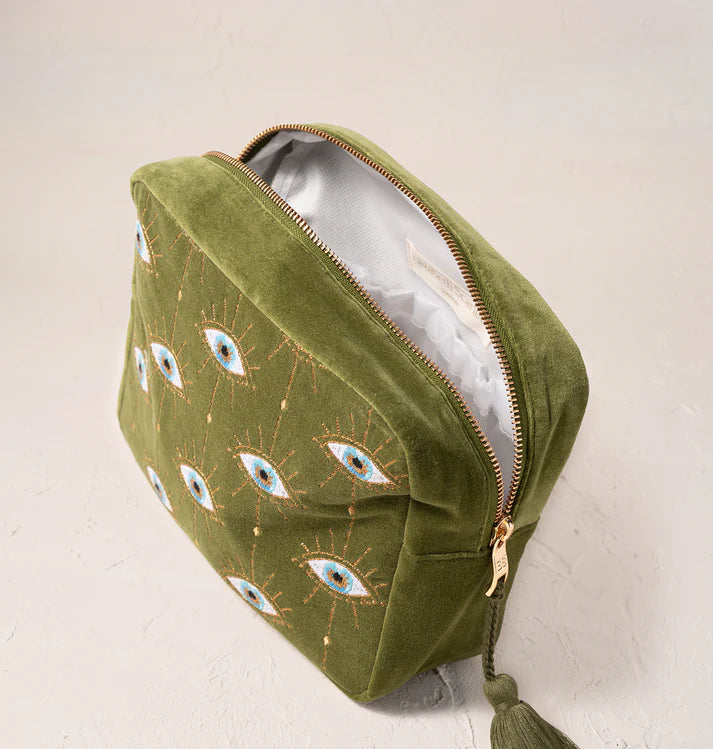 Elizabeth Scarlett Mystical Eye Wash Bag - Garden Green
