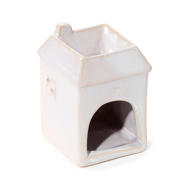 Eden Small White House Shaped Oil Burner