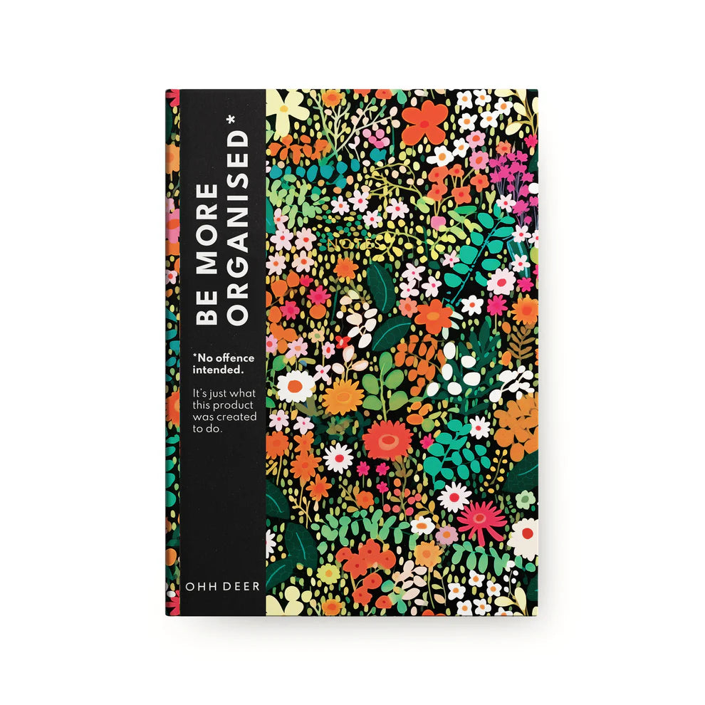 Ohh Deer Linen Notebook - Meadow Flowers
