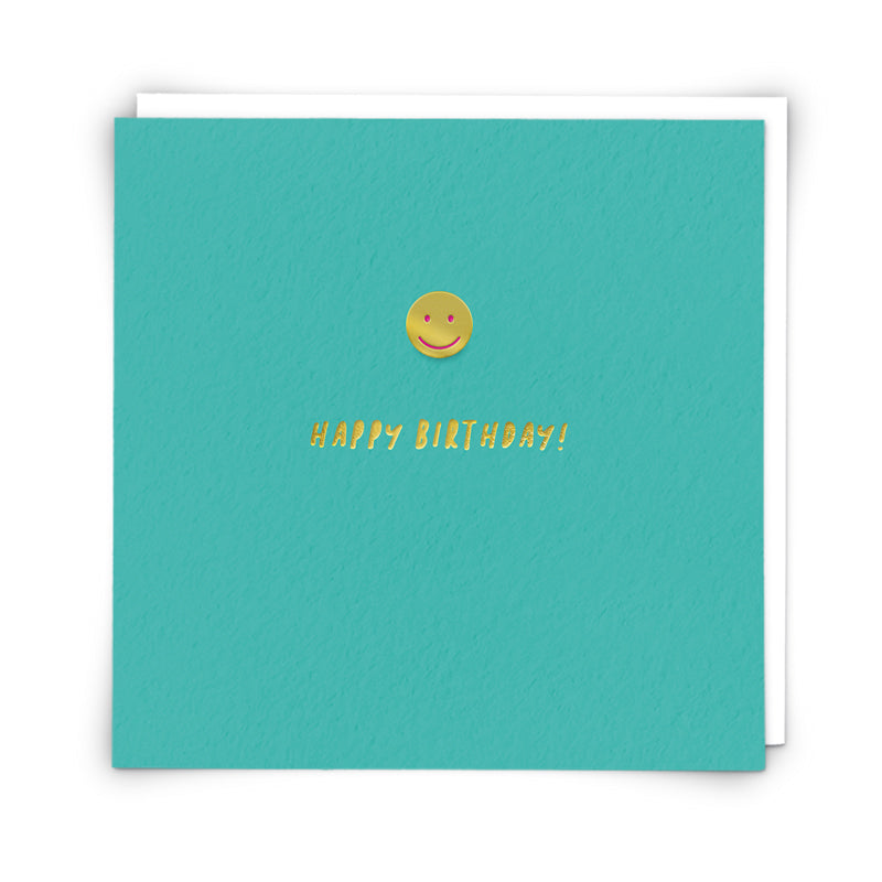 Smiley Birthday Card - Smiley Face Pin