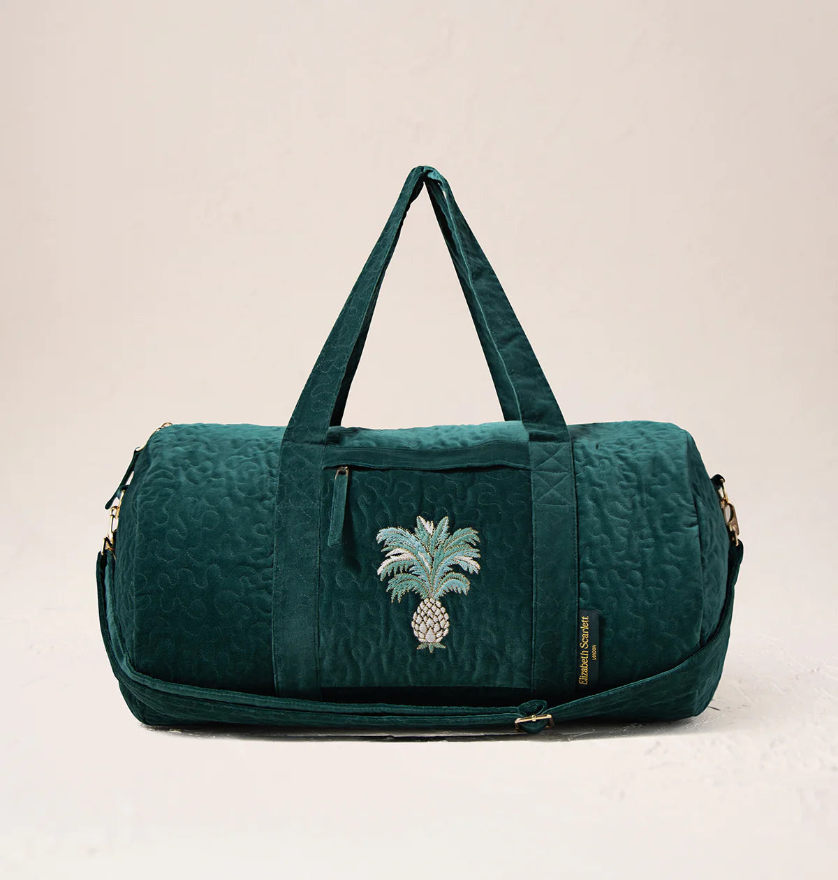 Elizabeth Scarlett Pineapple Overnight Bag - Emerald
