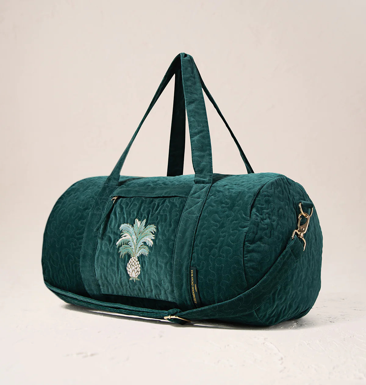 Elizabeth Scarlett Pineapple Overnight Bag - Emerald