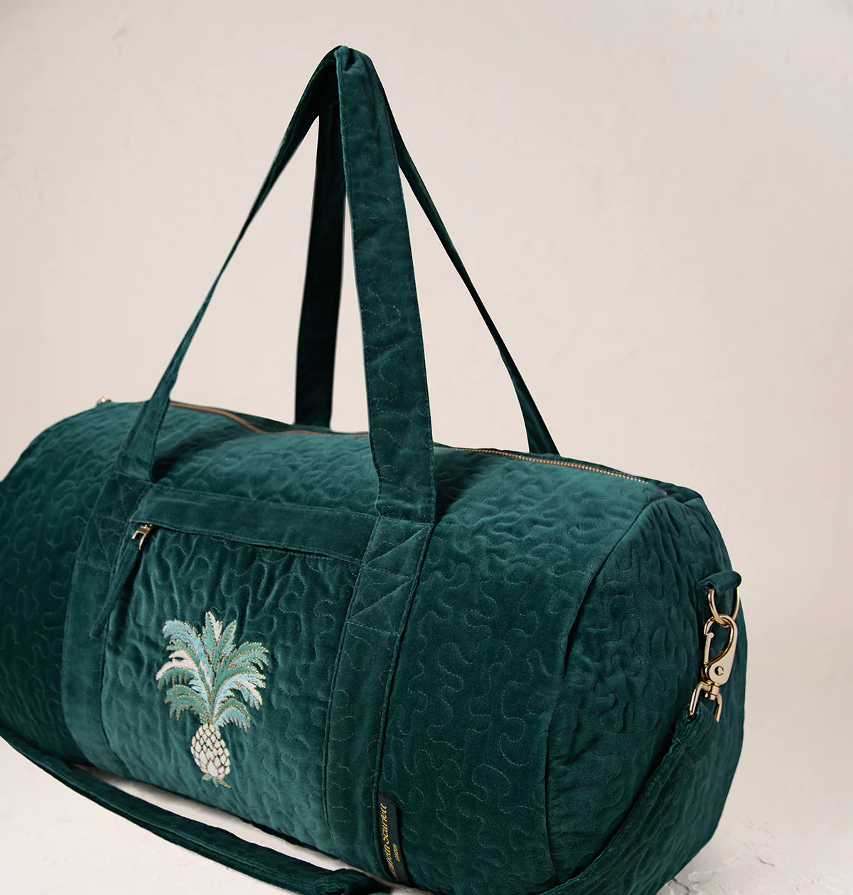Elizabeth Scarlett Pineapple Overnight Bag - Emerald