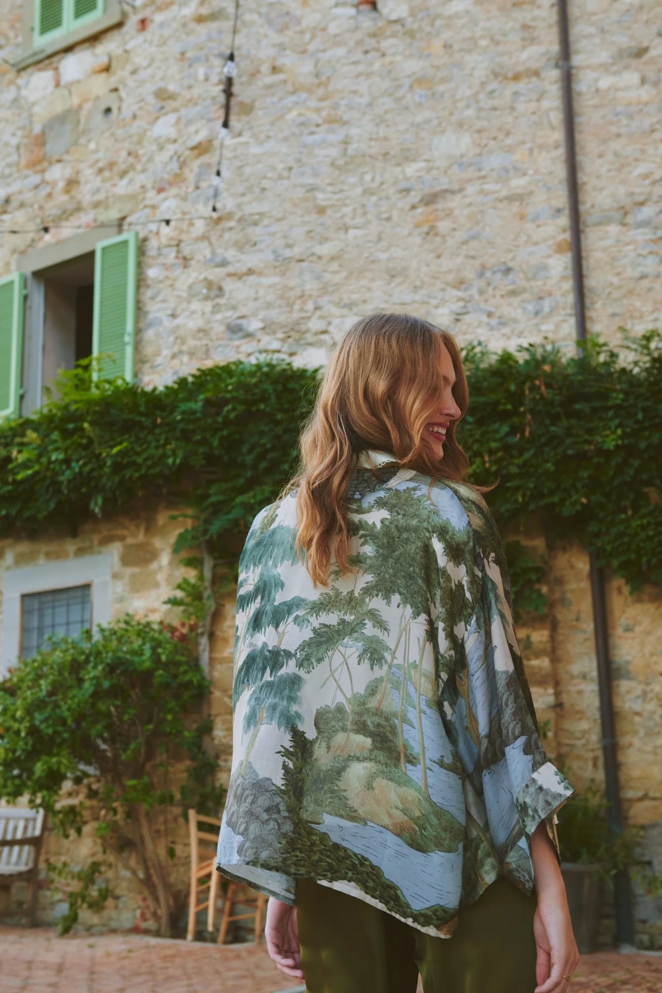 Rivers and Trees Natural Kimono - One Hundred Stars