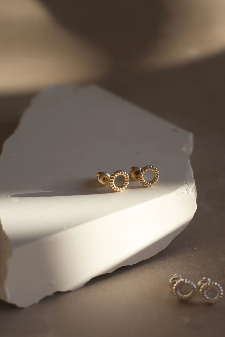 Tutti & Co Sail Stud Earrings - Gold