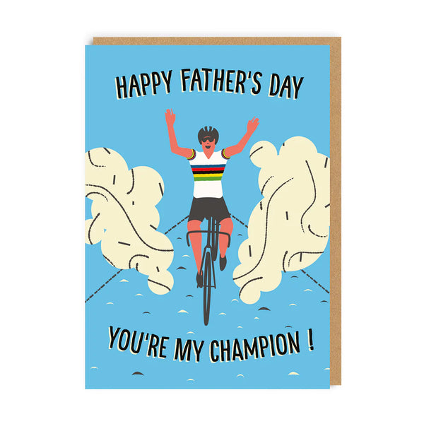 Champion Cyclist Father's Day Card