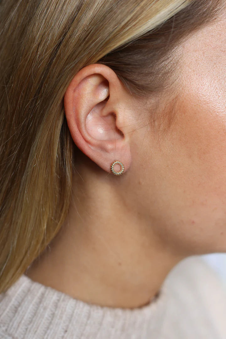 Tutti & Co Sail Stud Earrings - Gold