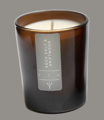 FYG Mini Rock Salt & Driftwood Candle