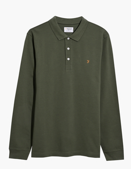 Blanes Polo Long Sleeve - Rosemary