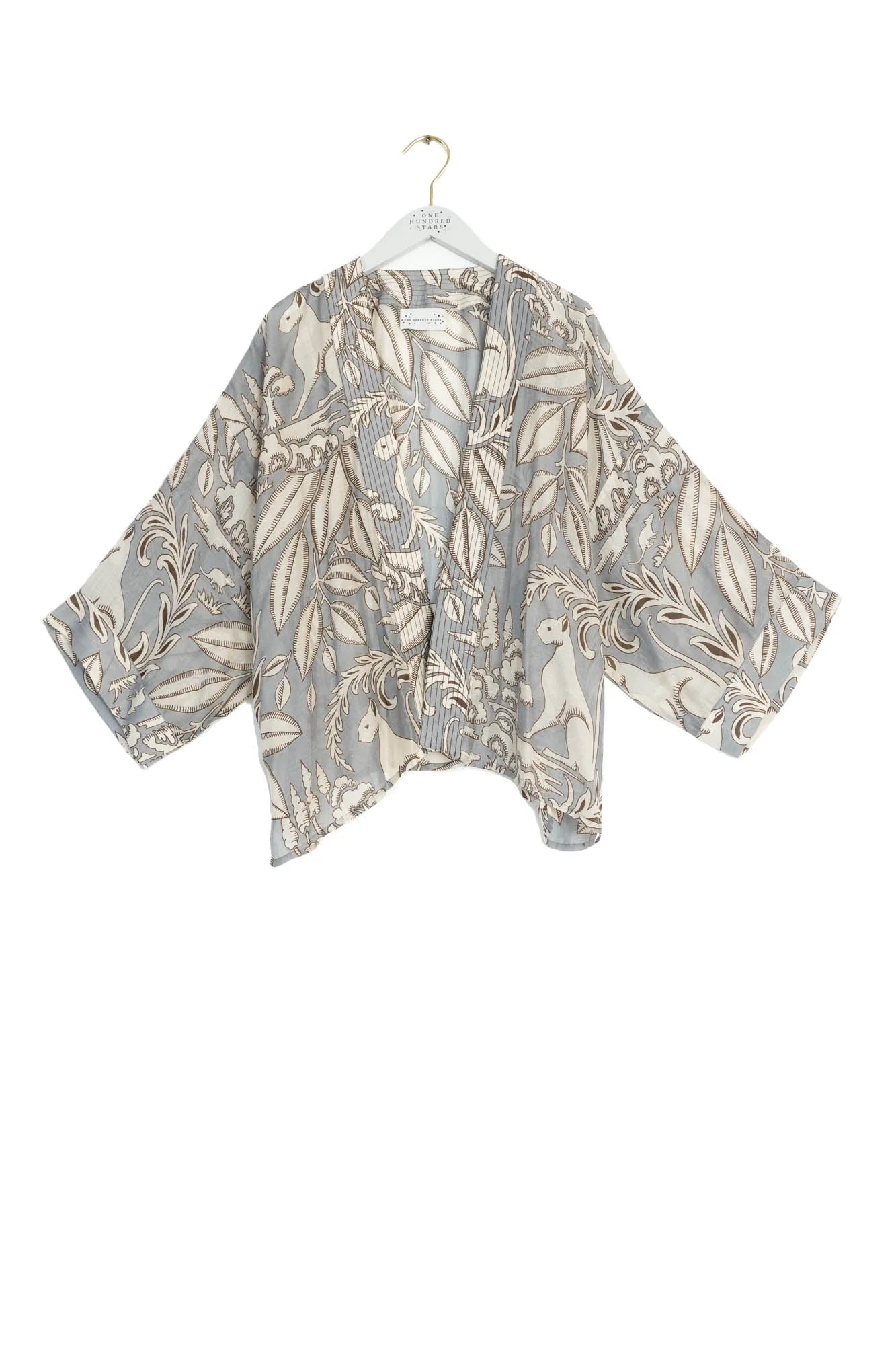 Sphinx Grey Kimono - One Hundred Stars