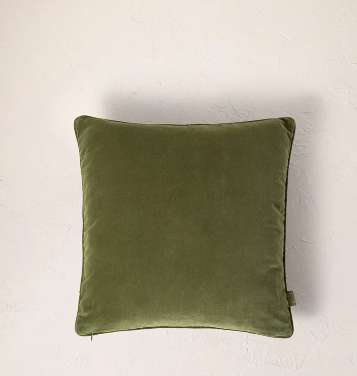 Elizabeth Scarlett Wild Tiger Cushion - Fern Green