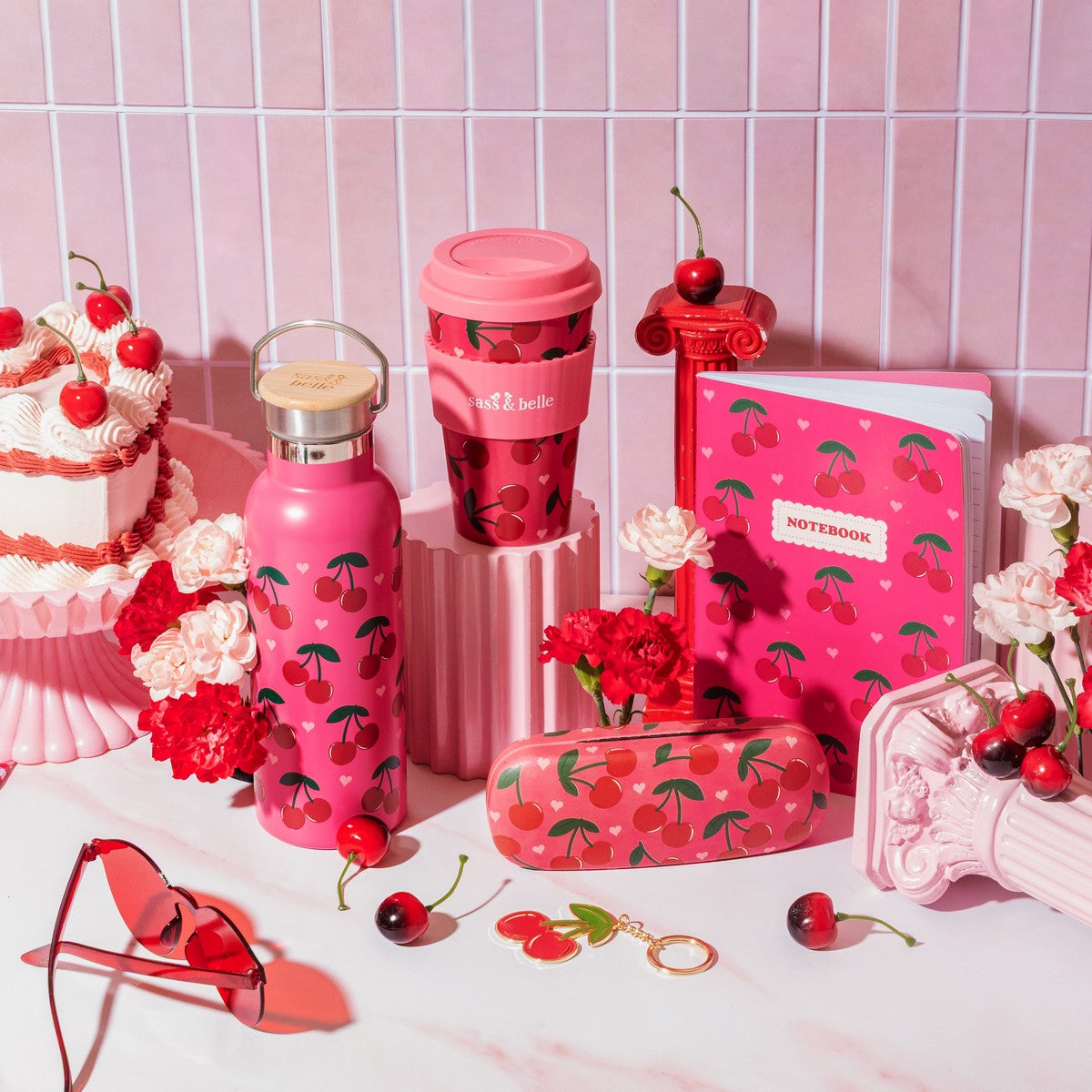 Insulated Cherry Travel Bottle