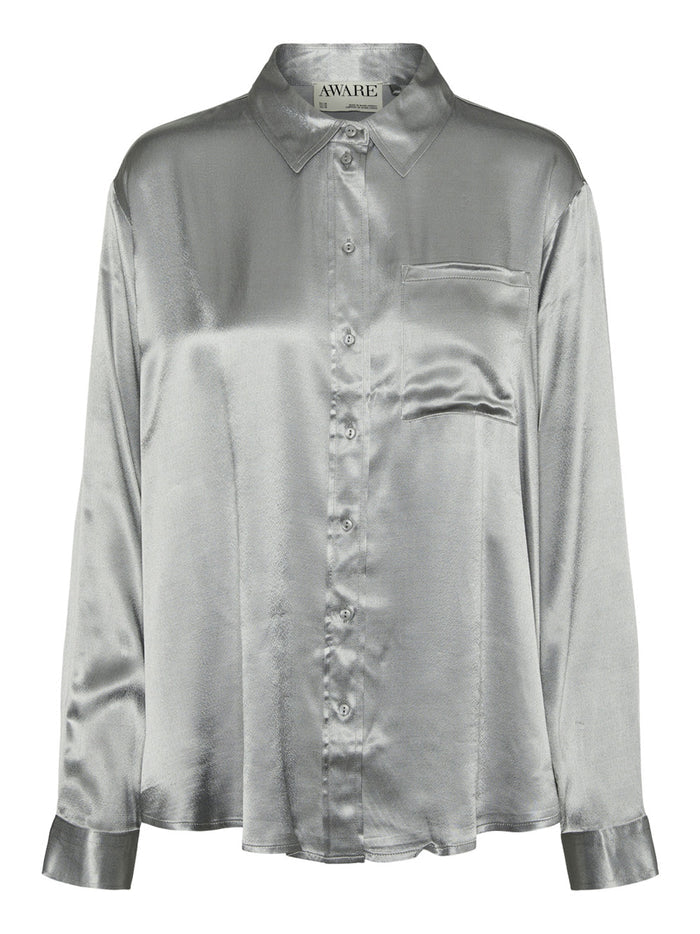 AWARE - VMMICHAELA LS OVERSIZED SATIN SHIRT