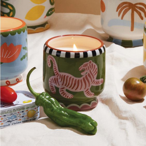 Paddywax Tiger Soy Wax Candle - Black Cedar & fig