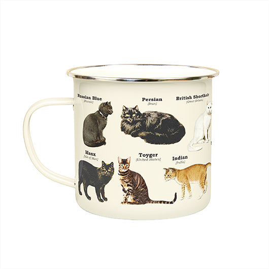 Gift Republic - Cats Enamel Mug