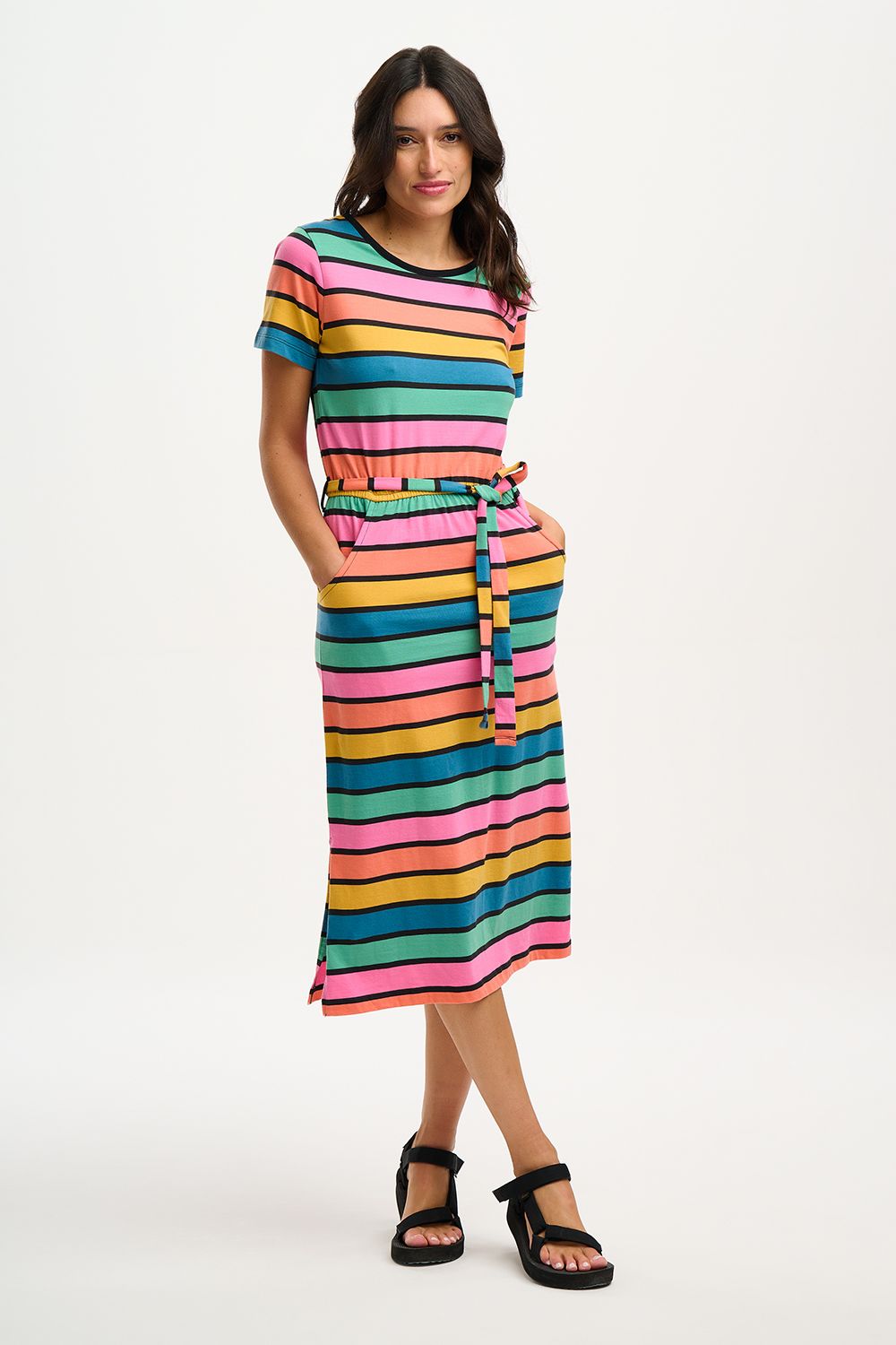 SugarHill Brighton Flissy Jersey Midi Dress - Multicolour