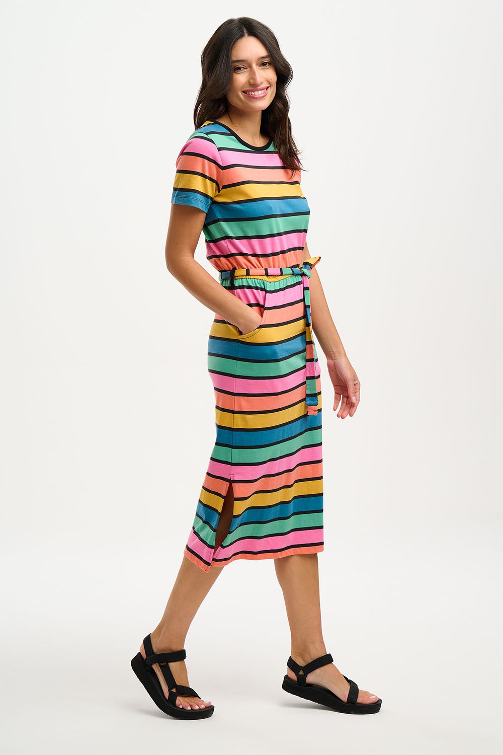 SugarHill Brighton Flissy Jersey Midi Dress - Multicolour