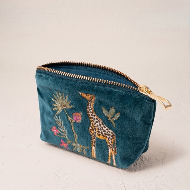 Elizabeth Scarlett Wild Giraffe Palm Coin Purse - Teal