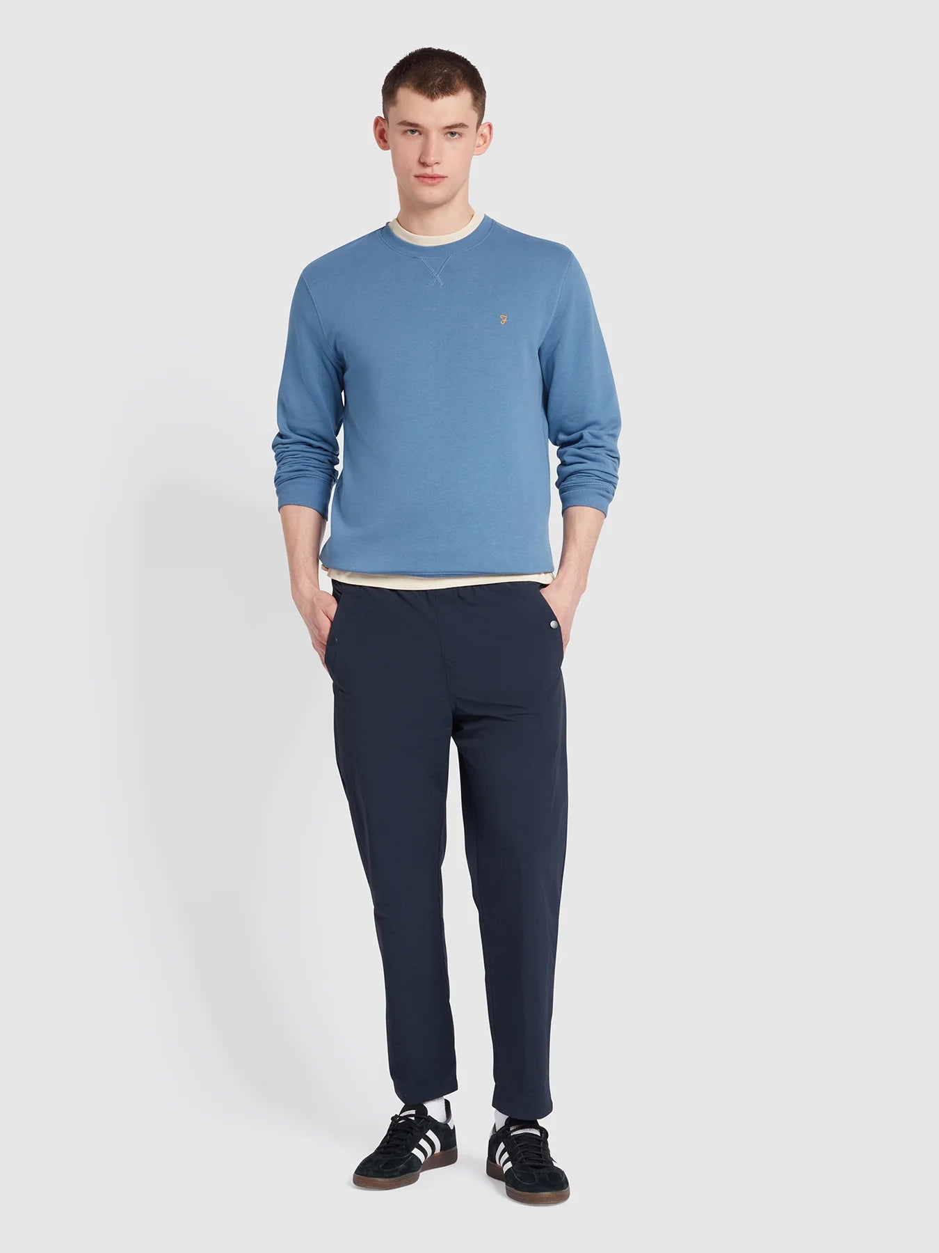 Tim New Crew Sweatshirt - Sheaf Blue